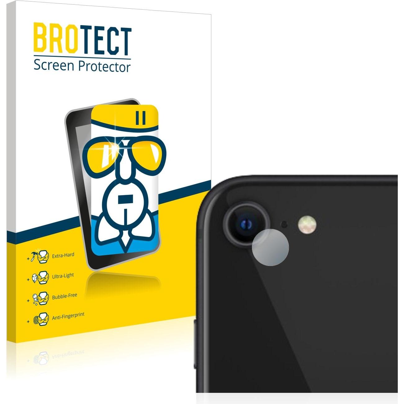 BROTECT AirGlass Panzerglasfolie (1 Stück, Apple iPhone SE), Smartphone Schutzfolie, Transparent