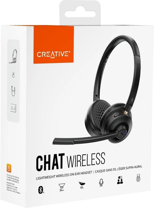 Actual product image Creative On-Ear-Headset Chat Wireless (Cable, Wireless, USB-C)