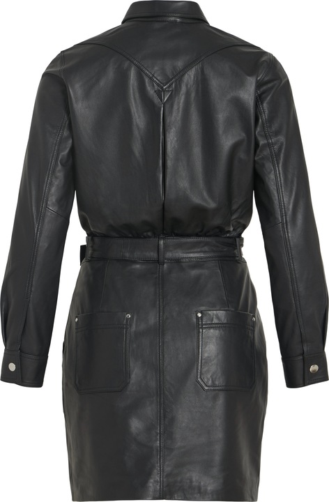 Actual product image Rouge Edit Kurze Lederkleid (36)