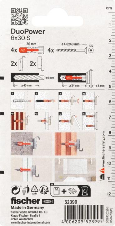 Image du produit Fischer Fisc Fixation de rétroviseur SKL M K (4) 052399 (4 pcs)