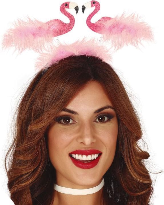 Produktbild Fiesta Wackel Flamingo Haarreif mit Federn