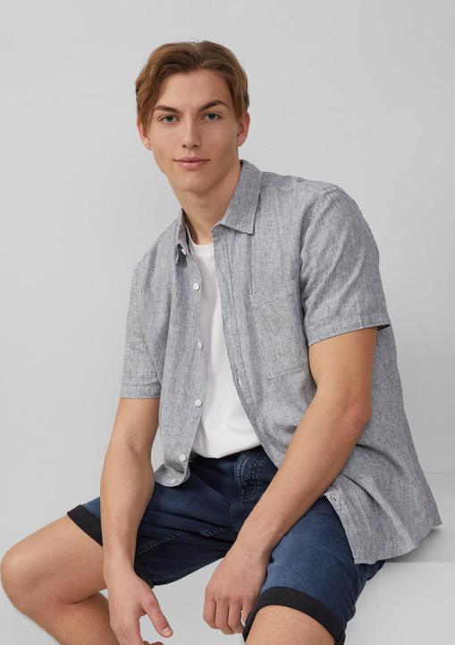 Produktbild S.Oliver Hemd Regular Fit: Meliertes Hemd aus Leinenmix (XXL)