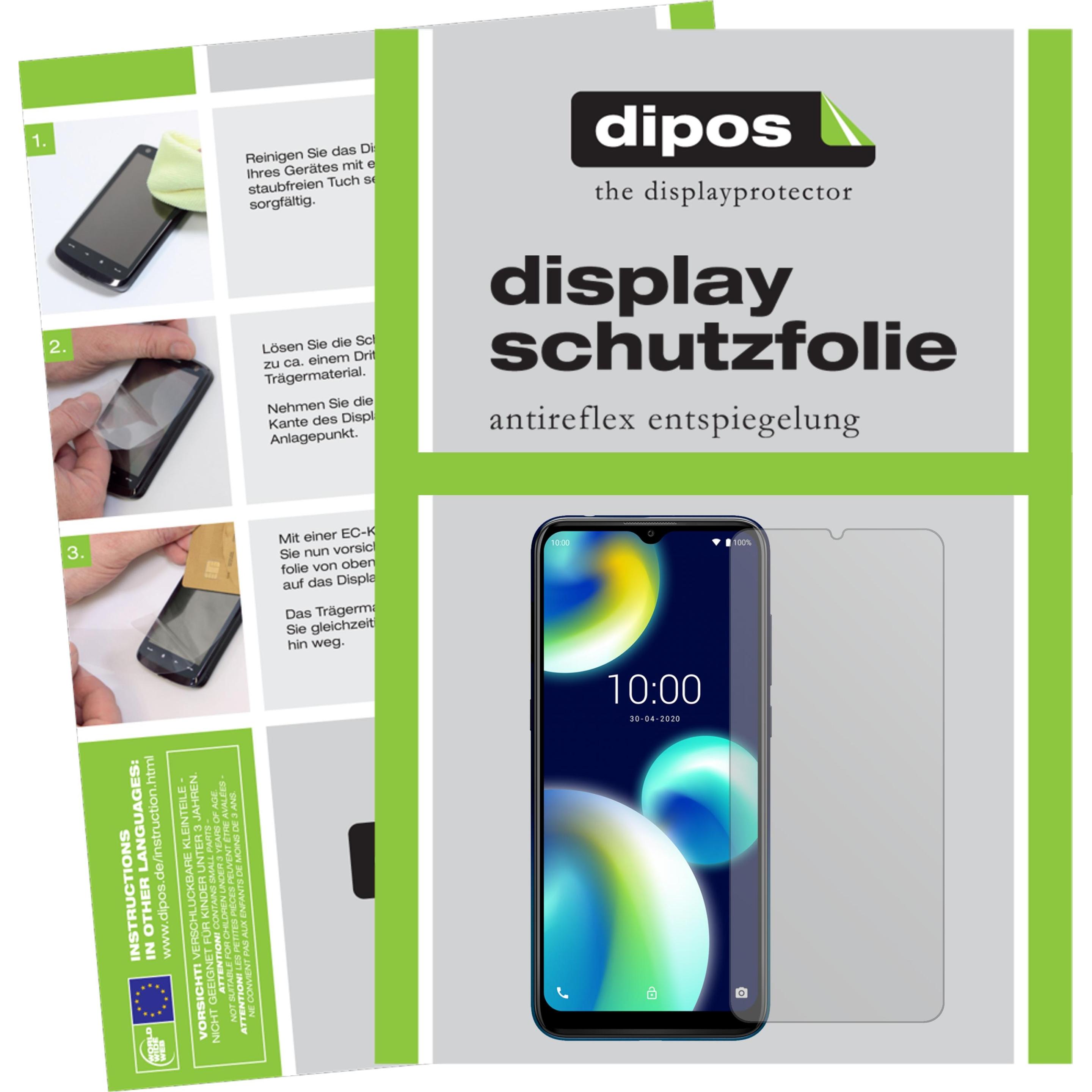 Dipos Displayschutzfolie Antireflex (1 Stück, Wiko View 4 Lite), Smartphone Schutzfolie, Transparent