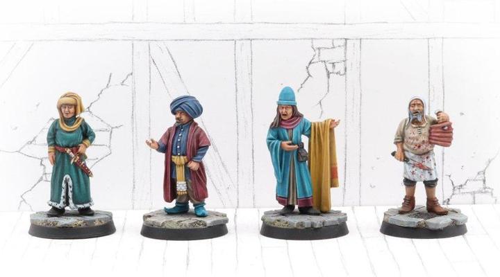 Actual product image Tabletop-Art Townsfolk Miniatures - Merchants Set 1 (4)