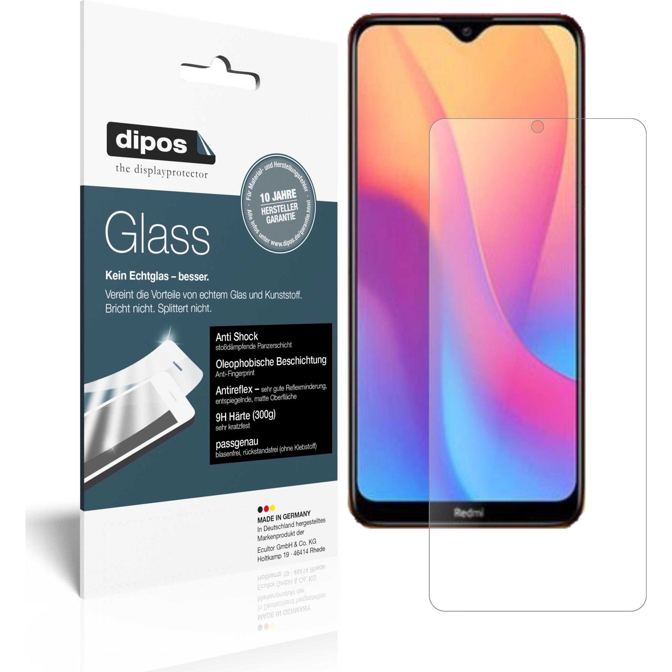 Dipos Displayschutz Anti-Shock (2 Stück, Xiaomi Redmi 9C), Smartphone Schutzfolie, Transparent