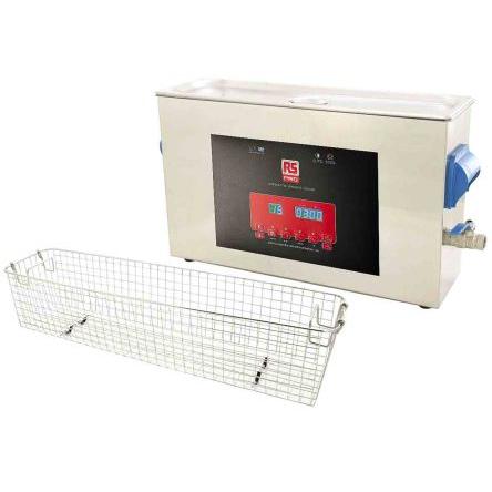 Rs Pro Edelstahl Ultraschallbad 10L, 400W, 550mm x 165mm x 310mm, Ultraschallreiniger