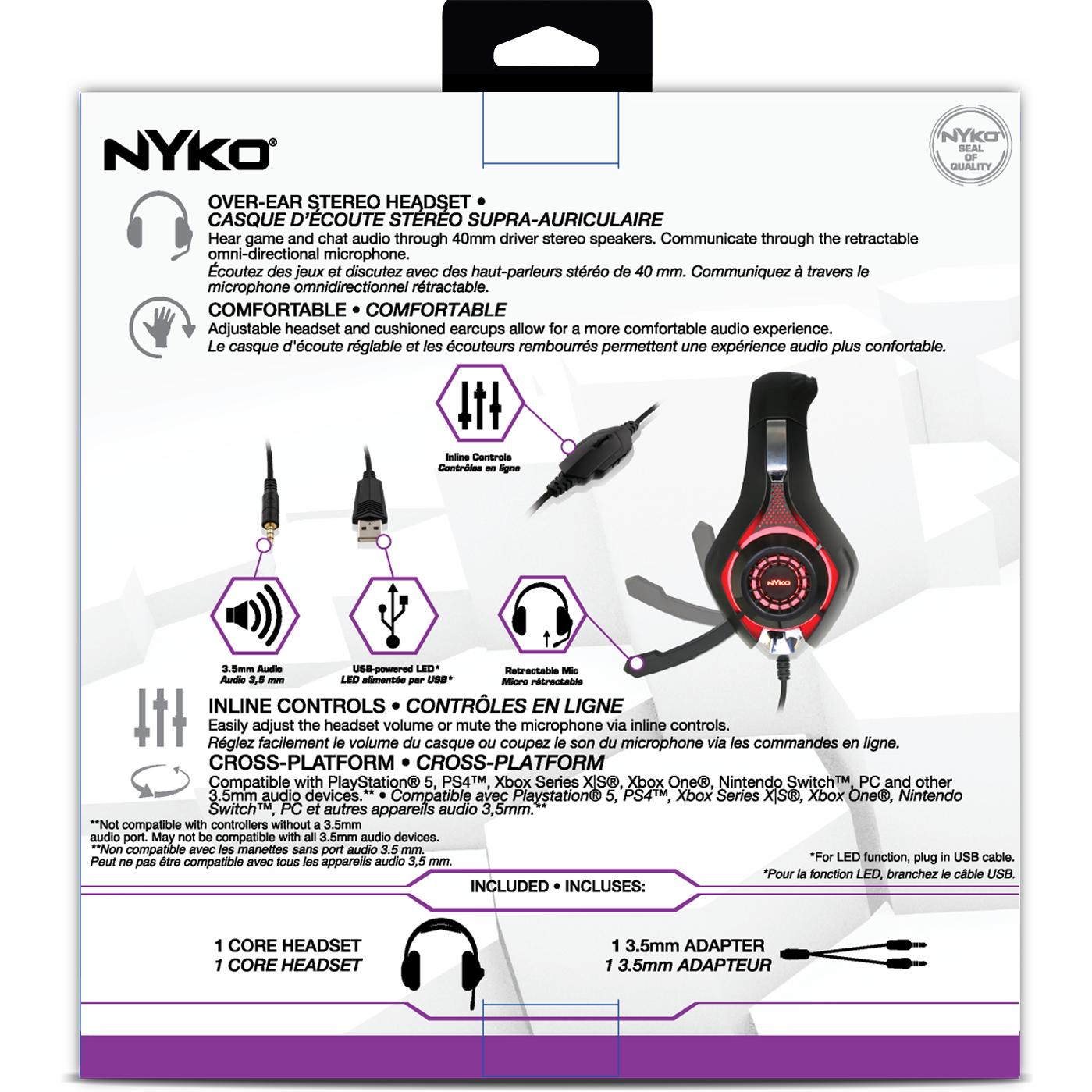 Thumbnail - Nyko Core Headset, Gaming Headset