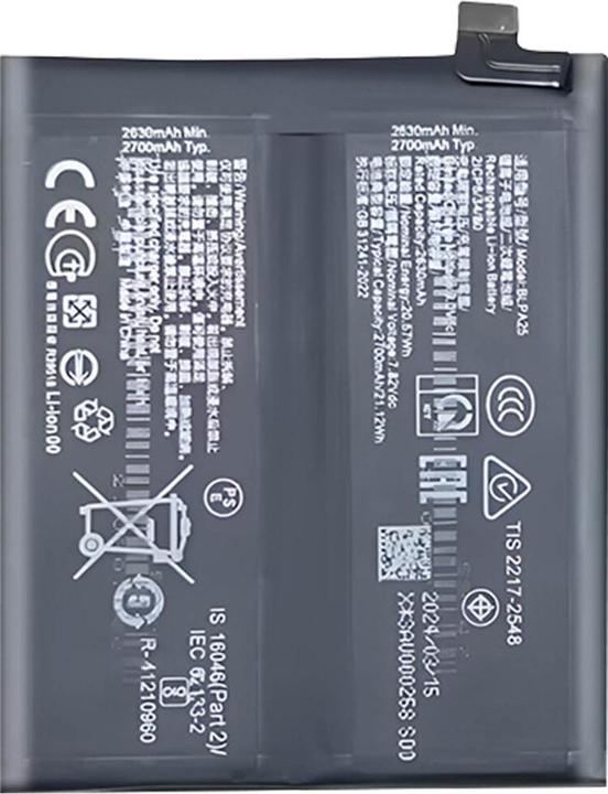 Actual product image Clappio Battery for OnePlus 12 5G capacity 5400mAh