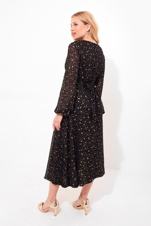 Actual product image Joe Browns Star Print Wrap Front Midi Dress (38)