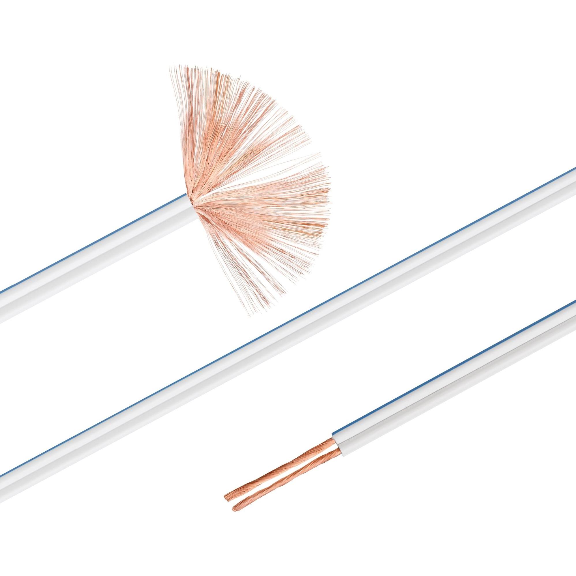 HDgear Se-Sp021 (30 m, 4 mm².), Cavo per altoparlanti, Bianco