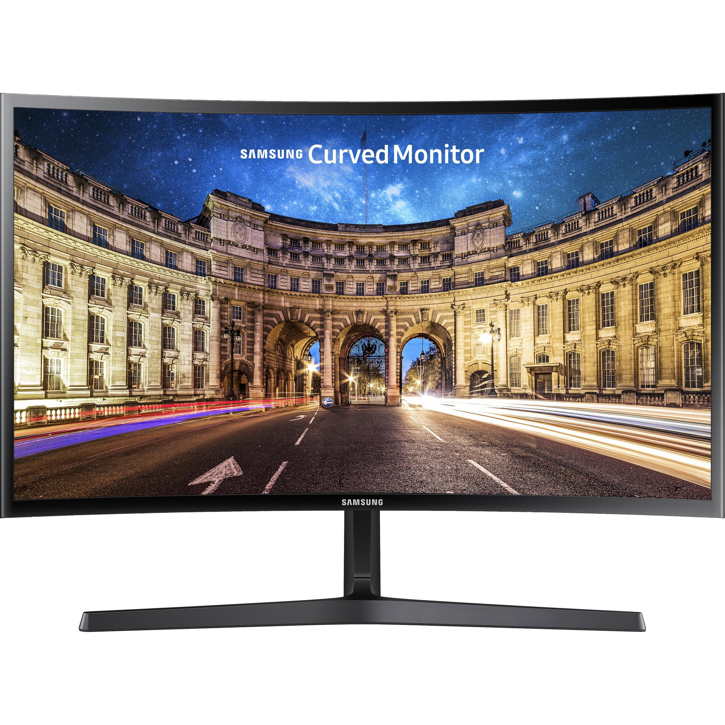 Samsung C24F396FHR (1920 x 1080 Pixel, 23.60"), Monitor, Schwarz
