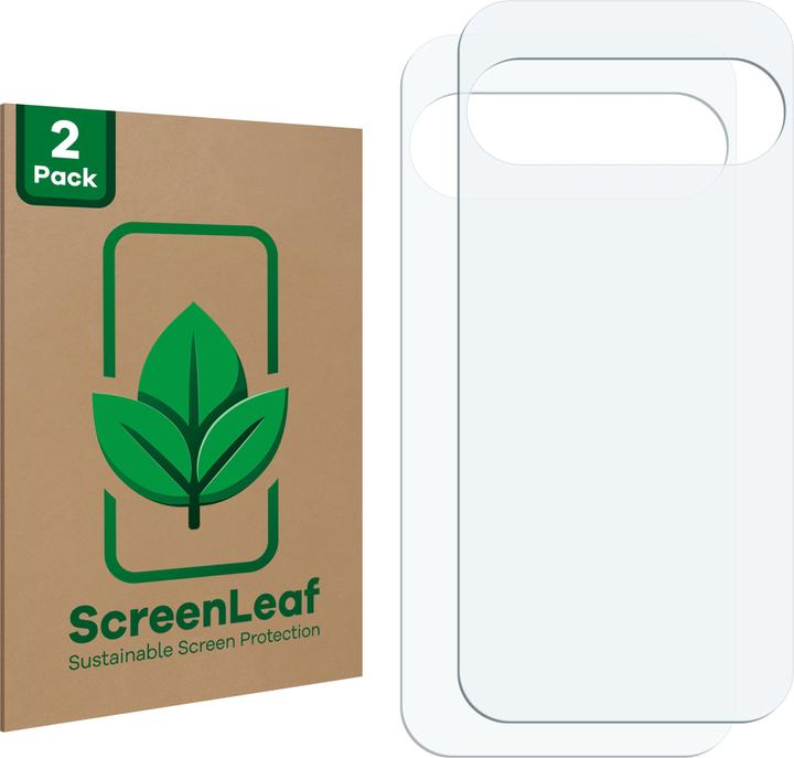 Produktbild ScreenLeaf Schutzfolie nachhaltiger Displayschutz Displayschutzfolie Folie Klar Transparent (2 Stück, Google Pixel 9 Pro)