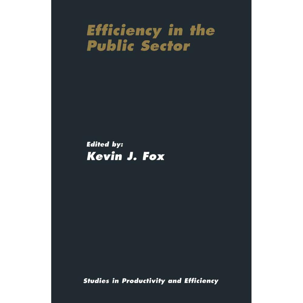 Efficiency in the Public Sector, Fachbücher