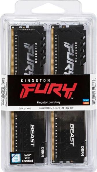 Produktbild Kingston FURY Beast (2 x 16GB, 3200 MHz, DDR4-RAM, DIMM)