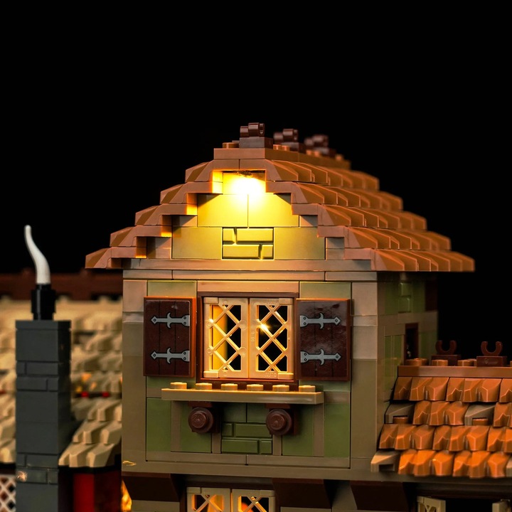 Produktbild BrickBling LED Licht Set für LEGO Mittelalterlicher Stadtplatz (10332) inkl. Fernbedienung