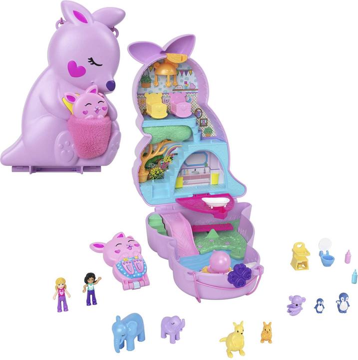 Image du produit Polly Pocket Mattel HKV50 Coffret Maman & Joey Kangourou