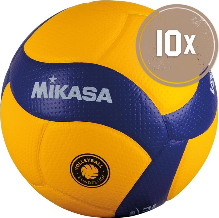Mikasa 10ER BALLPAKET VOLLEYBALL V200W-VBL OFFICIAL (DVV1) (5)