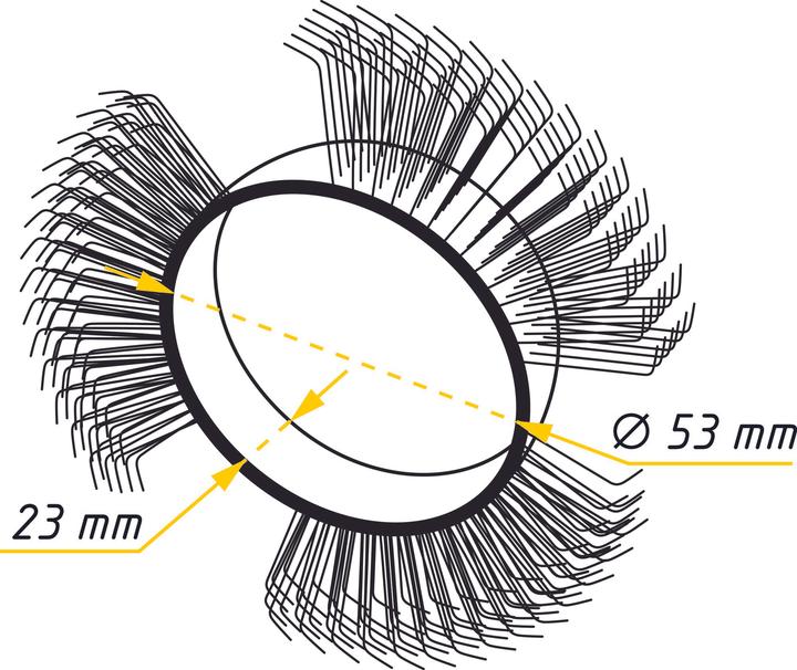Produktbild HAZET Bürstenband ∙ 23 mm breit ∙ fein ∙ gerade Spitzen 9033-6-06/5 (Fein)
