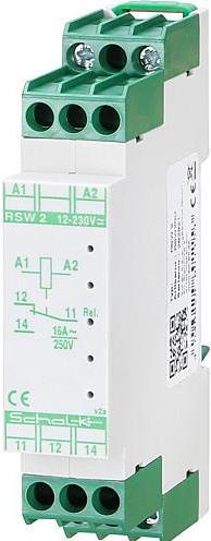 Produktbild Schalk SCHAL RSW 2 Schaltrelais 12-230V UC 1 Wechsler 250V/16A