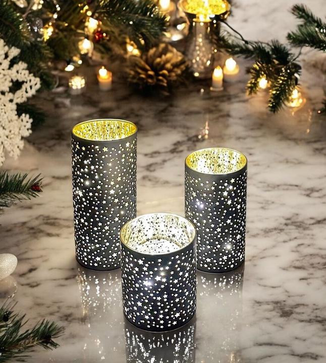 Produktbild GuGus LED Windlicht 3er Set (3 x, 10 x 10 x 13 cm)