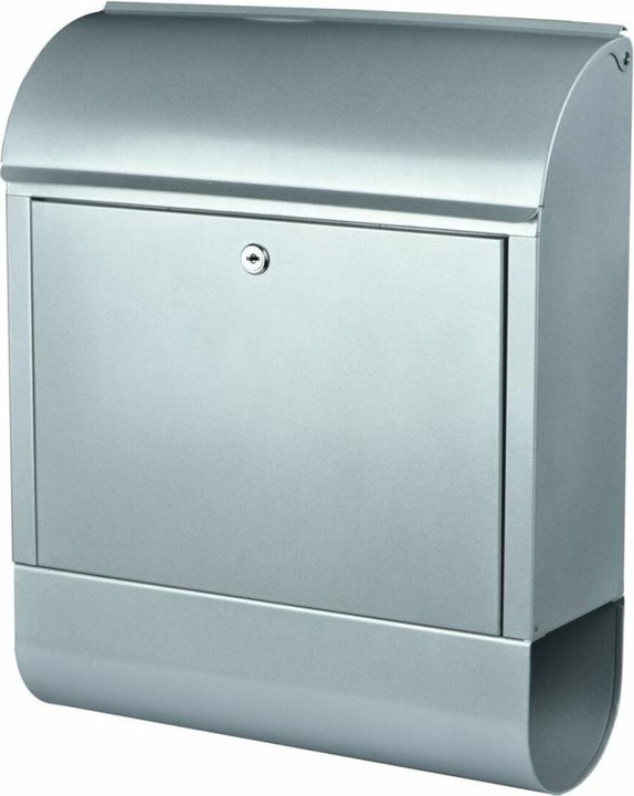 Productafbeelding Burg Wächter Scandic 825 Si brievenbus Hoogte 460 mm Breedte 380 mm Diepte 125 mm Zilverstaal DIN C4
