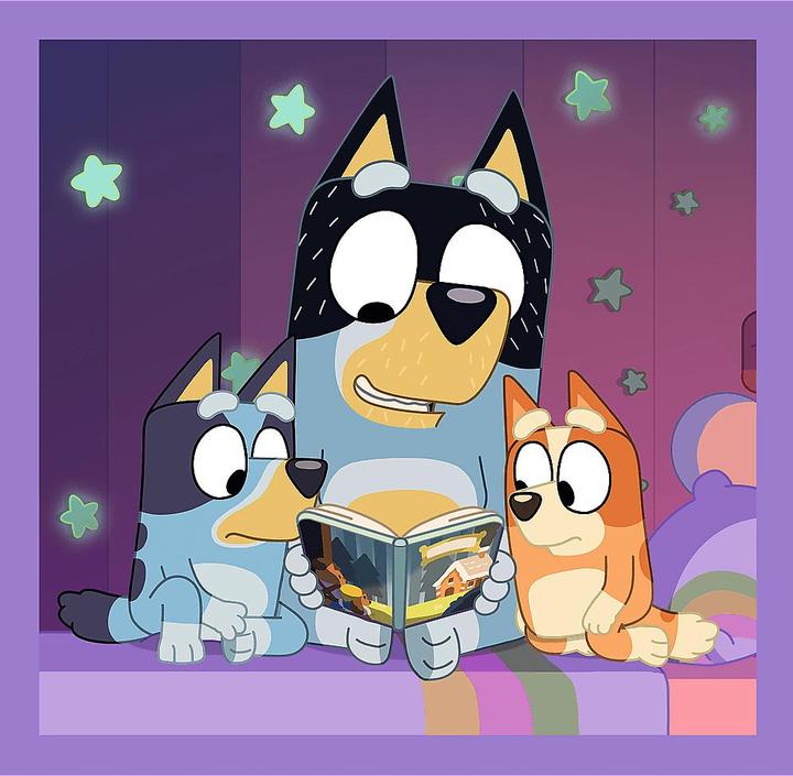 Actual product image Trefl 3 in 1 Puzzle – Bluey (50 pieces)