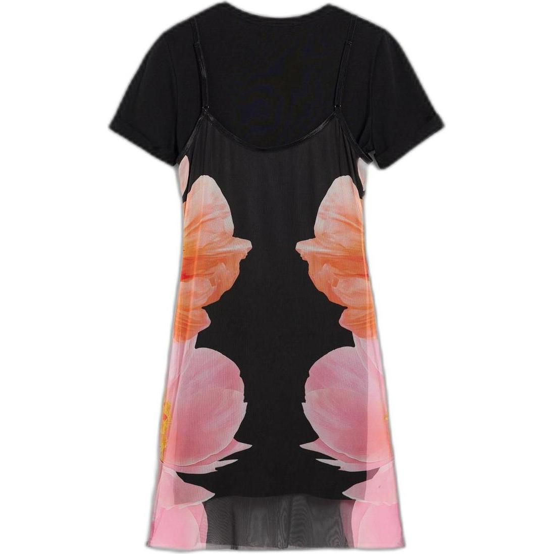 Desigual Donna Nero Donne, Vestiti, Nevada, (M)