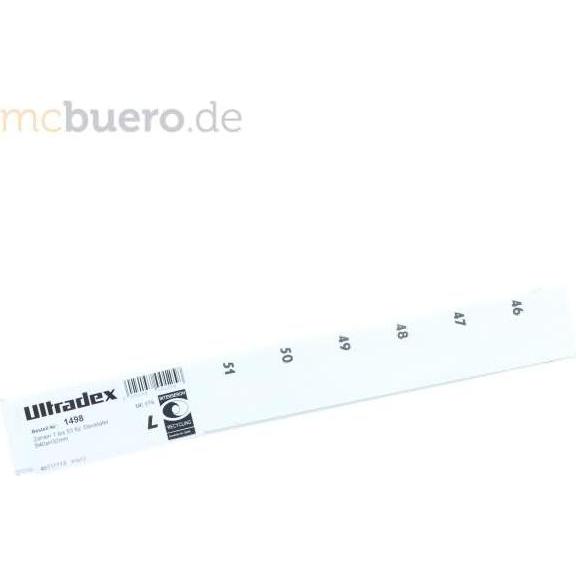 Ultradex, Zubehör Präsentieren, Zahlen 1 bis 53 für Stecktafel B40xH32mm