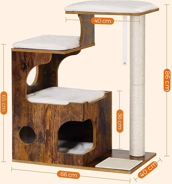 Actual product image Feandrea Sila (86 cm, Black, Rustic brown)