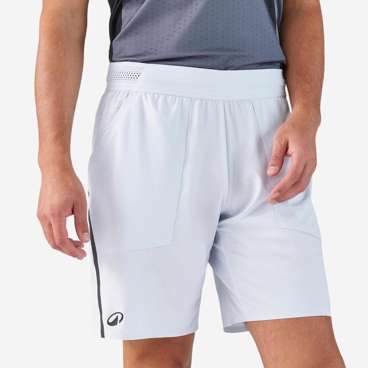 Kuikma Short de padel respirant homme - dry + bleu clair