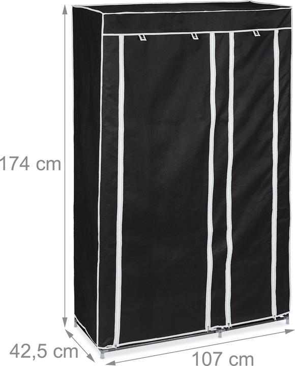 Immagine prodotto Relaxdays armadio pieghevole (107 x 42,5 x 174 cm)