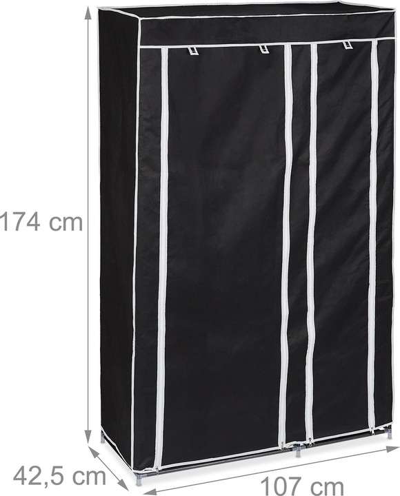 Actual product image Relaxdays folding cabinet (107 x 42.5 x 174 cm)