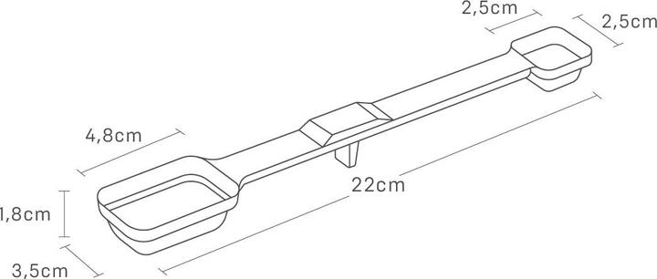 Actual product image Yamazaki Magnetischer Messlöffel TOWER (15 ml)
