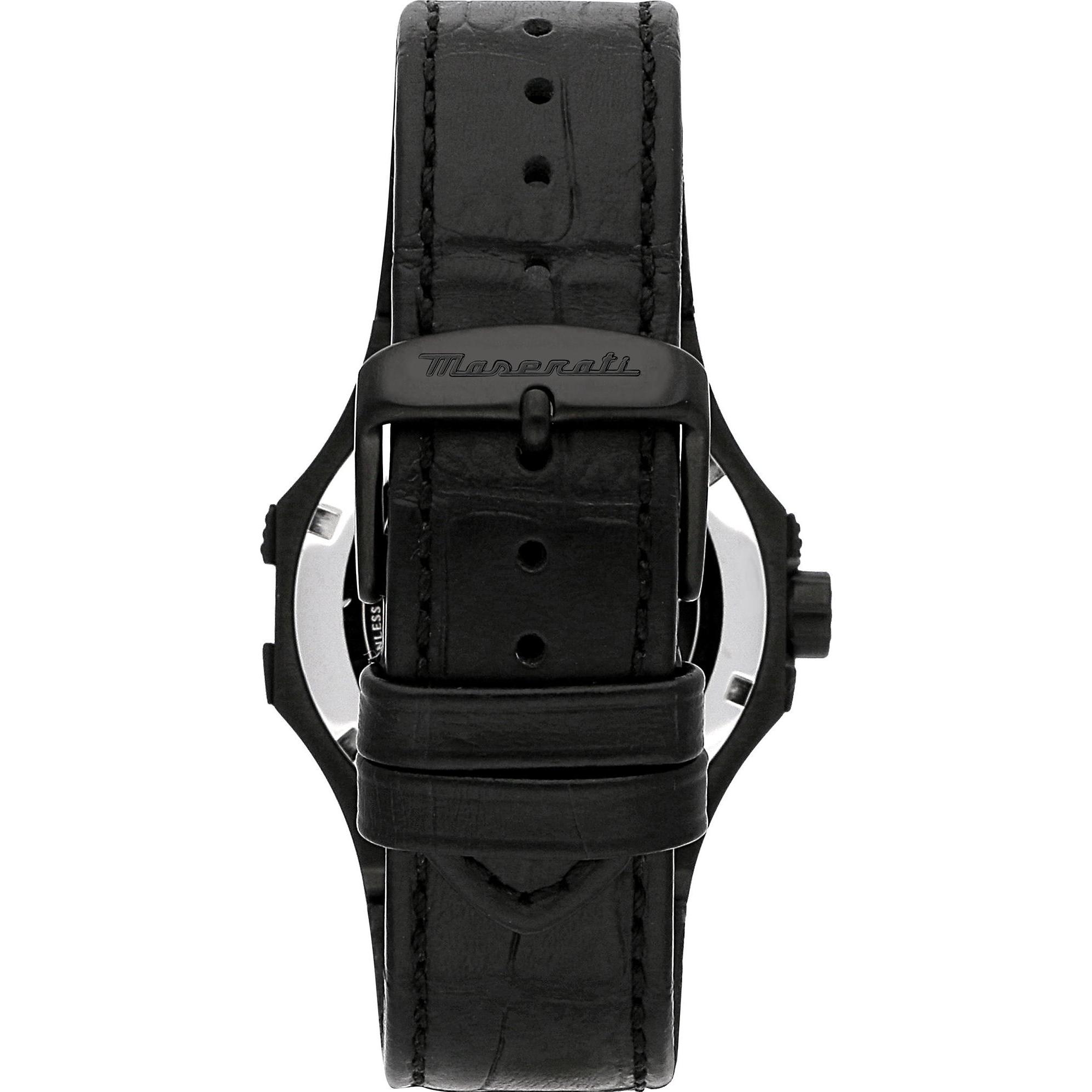 Thumbnail - Maserati, Armbanduhr, Potenza, Schwarz, (Analoguhr, 42 mm)
