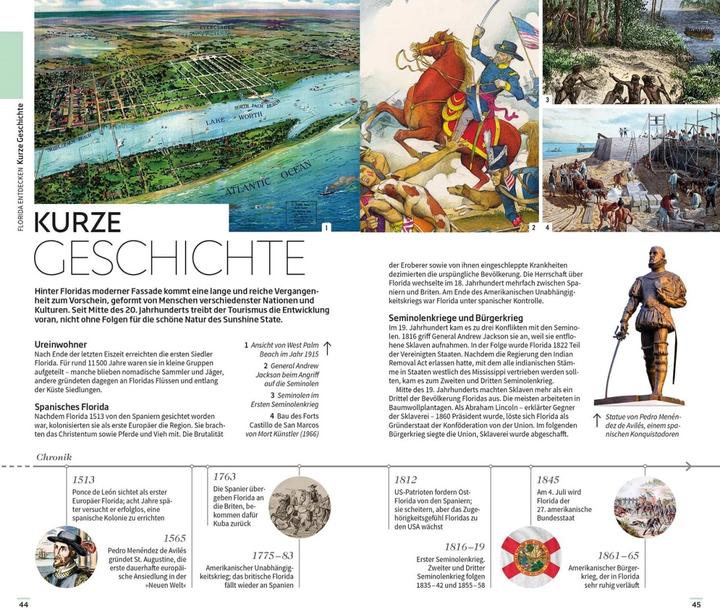 Image du produit Guide de voyage Vis-à-Vis Floride (Allemand, DK Verlag Voyage, 2021)