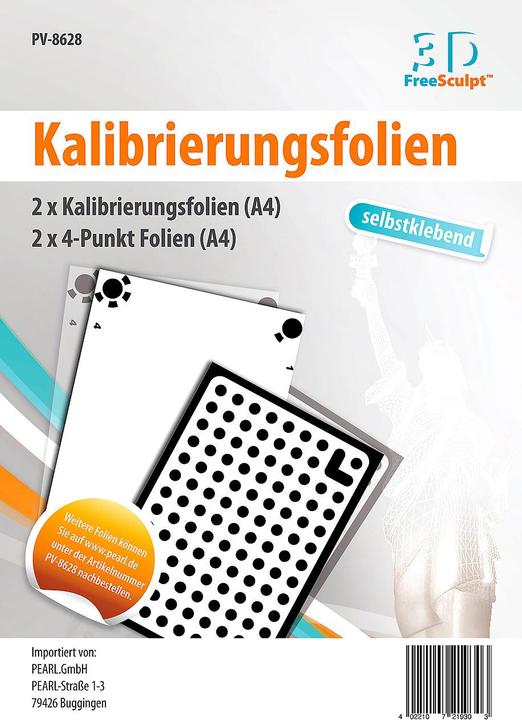 Produktbild FreeSculpt Kalibrierungsfolien für TriScatch-Software (Zubehör)