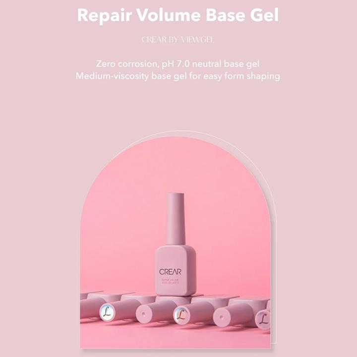 Produktbild Crear Repair Volume Base (Wide Brush) - 10g (Clear, Gel-Effekt Nagellack)