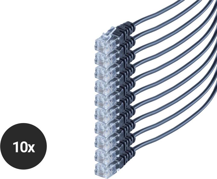 Produktbild Shiverpeaks S/CONN maximum connectivity Telefon-Anschlusskabel, RJ11 Stecker auf RJ11 Stecker, Rundkabel, schwar