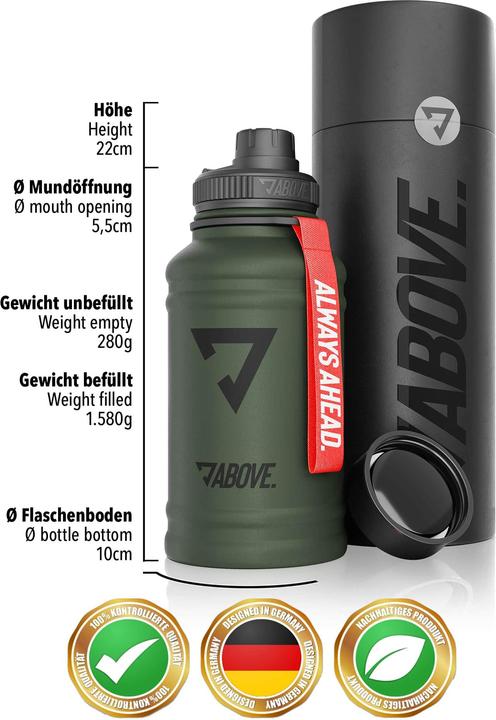 Actual product image Above Trinkflasche (1.30 l)