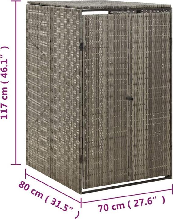 Produktbild vidaXL Mülltonnenbox für 1 Tonne