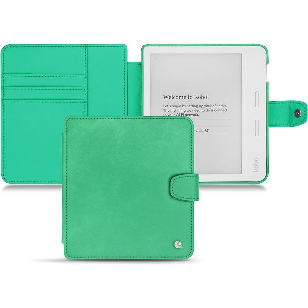 Noreve Lederschutzhülle Wallet (Libra H2O), eReader Zubehör, Grün