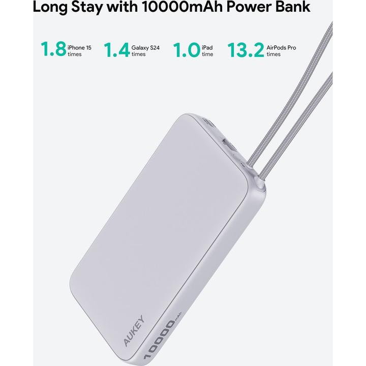 Image du produit Aukey Spark Sling (10000 mAh, 22.50 W, 38.50 Wh)