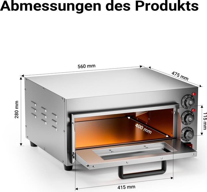 Actual product image Wiltec Pizza Oven (Pizza oven Gastro)