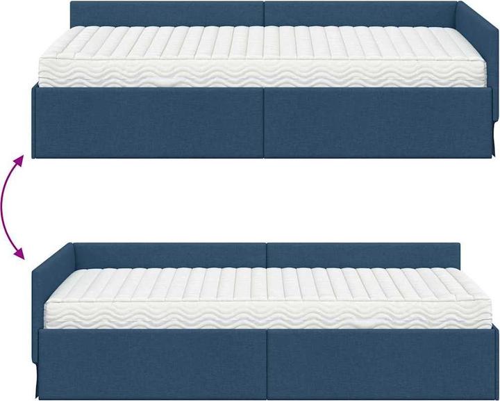 Image du produit vidaXL Eckbettgestell (80 x 200 cm)