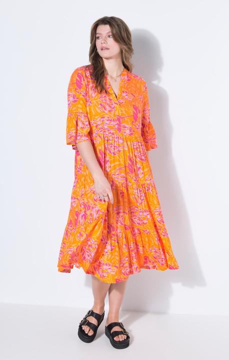 Produktbild Studio Untold Midikleid, A-Line, Leafs-Print, Volants (46, 48)