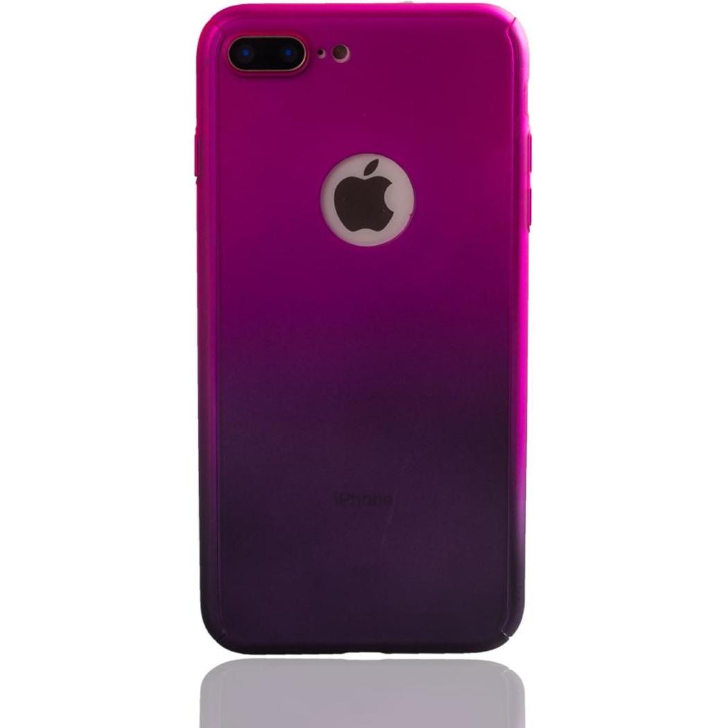 Thumbnail - König Design Schutz Handy Hülle für Apple iPhone 7 Plus Full Case Cover Displayschutz Pink (Apple iPhone 7 Plus), Smartp...