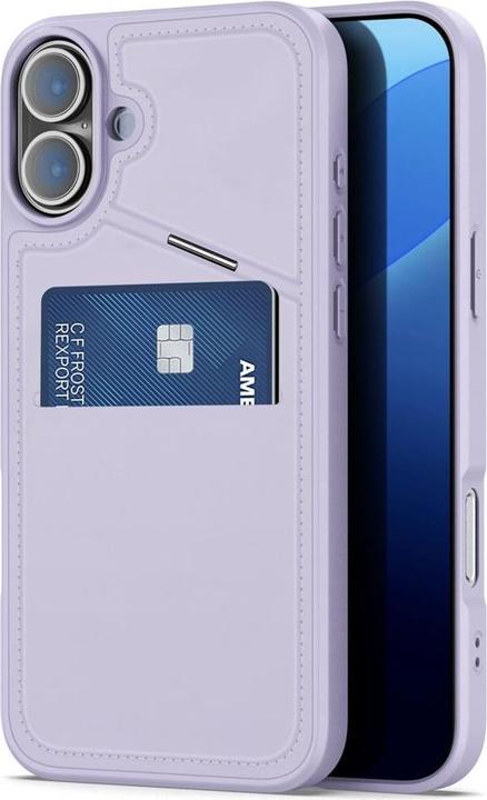 Image du produit Dux Ducis Étui pour iPhone 16 avec emplacement pour carte - Violet (Apple iPhone 16)