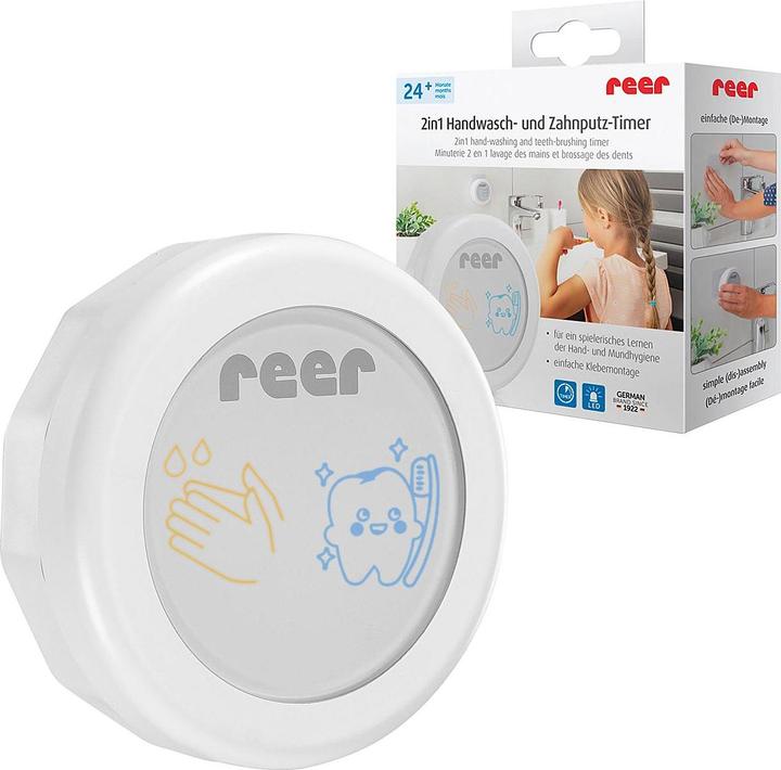 Immagine prodotto Reer Timer 2in1 per lavarsi le mani e lavarsi i denti (Timer per spazzolino da denti)