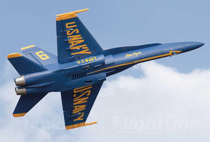 Actual product image Freewing F/A-18C Hornet Blue Angel PNP 90mm 12B Jet EDF (Jet)