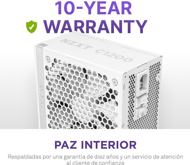 Image du produit NZXT C1200 Gold ATX 3.1 blanc | Alimentation PC 1200W (1200 W)